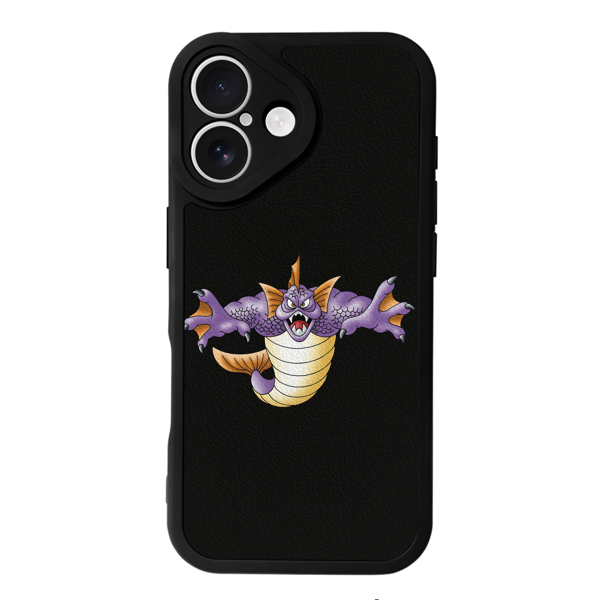 （画像用） ドラゴンクエスト Doragon Kuesuto Dragon Quest 【iPhone 16シリーズ対応】シリコンスマホケース（レザー調） 材質：シリコン